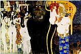 Entirety of Beethoven Frieze left5 by Gustav Klimt